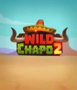 Step into the vibrant Mexican desert with the Wild Chapo 2 game by Relax Gaming, featuring a whimsical bull wearing a sombrero set against a serene desert backdrop. This image portrays the fun and adventure of the game, ideal for players who enjoy unique themes, providing a captivating play experience.